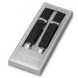 Grau- Schwarz Hosenträger für Kinder aus Woll - Thumbnail 1