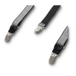 Silber Glitzer Hosenträger für Kinder  - Thumbnail 3