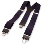 Dunkelblaue Extra Breite Hosenträger - Thumbnail 2