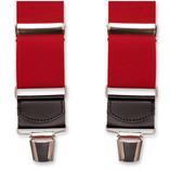 Rote Extra Breite Hosenträger - Thumbnail 3