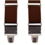 Braune Extra Breite Hosenträger - Thumbnail 1