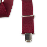 Schmale bordeaux Hosenträger - Thumbnail 3