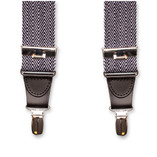 XIV Hosenträger - Fischgrätmuster Dunkelblau - Thumbnail 4