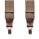 XIV Hosenträger - Hahnentrittmuster Braun - Thumbnail 2