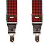 XIV Hosenträger - Hahnentrittmuster Rot - Thumbnail 4