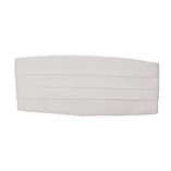 Weiße Kummerbund - Satin - Thumbnail 1