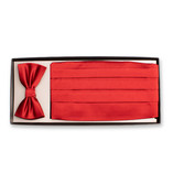 Rote Kummerbund-set - Seide - Thumbnail 1
