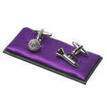 Golfball und Tee Manschettenknöpfe - Thumbnail 1