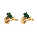 Ananas Manschettenknöpfe - Thumbnail 1