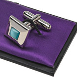 Manschettenknöpfe Aqua Verde - Thumbnail 2