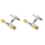 Champagner Manschettenknöpfe - Thumbnail 1