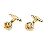 Manschettenknöpfe Goldener Knopf - Thumbnail 1