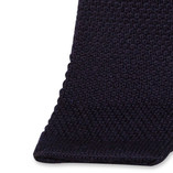 Dunkelblaue Strickkrawatte - Thumbnail 2