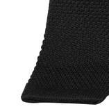 Gestrickte Krawatte Schwarz - Thumbnail 2