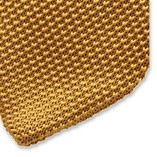 Gestrickte Krawatte Gold - Thumbnail 2