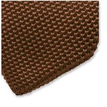 Gestrickte Krawatte Cognac - Thumbnail 2