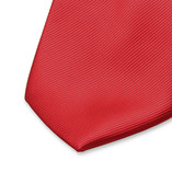 Clipkrawatte Rot - Rippenstruktur - Thumbnail 2