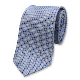 Hellblaue Krawatte mit Kreismuster - Thumbnail 1