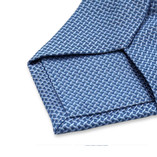 Blaue Krawatte mit Muster - Thumbnail 3