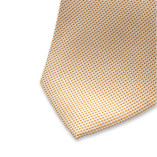 Zweifarbige Krawatte Gelb-Weiß - Thumbnail 2