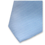 Aqua Blau Krawatte Grau Muster - Thumbnail 2
