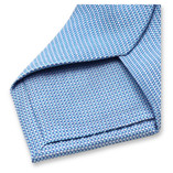 Aqua Blau Krawatte Grau Muster - Thumbnail 3