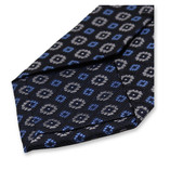 Dunkelblau-graues Krawattenmotiv - Thumbnail 3
