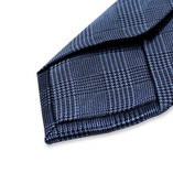 Karierte Krawatte Blau - Thumbnail 3