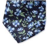 Blumenkrawatte Dunkelblau - Grün - Thumbnail 2