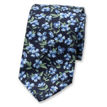 Blumenkrawatte Dunkelblau - Grün - Thumbnail 1