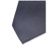 Luxuskrawatte block Blau-Grau - Thumbnail 2