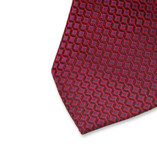 Dunkelrote Krawatte Modernes Muster - Thumbnail 2
