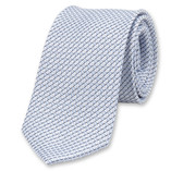 Hellblaue Jacquard-Krawatte - Thumbnail 1