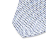 Hellblaue Jacquard-Krawatte - Thumbnail 2