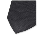 Anthrazitgraue Luxuskrawatte mit modernem Muster - Thumbnail 2