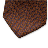 Krawatte mit modernem Muster - Braun - Thumbnail 2