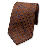 Krawatte mit modernem Muster - Braun - Thumbnail 1