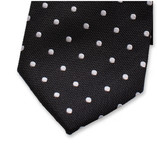 Schwarze Krawatte Polkadot - Thumbnail 2