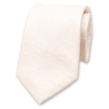 Hochzeitskrawatte Ecru - Blumen - Thumbnail 1