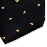 Sterne Krawatte Schwarzes Gold - Thumbnail 2