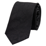 Schwarze Hochzeitskrawatte - Thumbnail 1