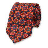 Dunkelblaue Medaillon-Krawatte - Thumbnail 1