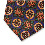 Lila Medaillon-Krawatte - Thumbnail 2