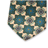 Weiche gelbe Medaillon-Krawatte - Thumbnail 2