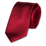 Dunkelrote Krawatte für Damen - Thumbnail 1