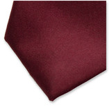 Weinrote Satinkrawatte - Thumbnail 2