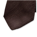 Dunkelbraune Krawatte - Italienische Seide - Thumbnail 2
