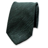 Dunkelgrüne Krawatte - Italienische Seide - Thumbnail 1