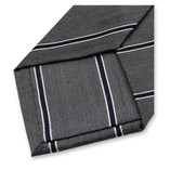 Luxuriöse dunkelgraue Krawatte - Streifen - Thumbnail 3