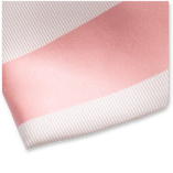 Krawatte Breite Streifen - rosa weiß - Thumbnail 2
